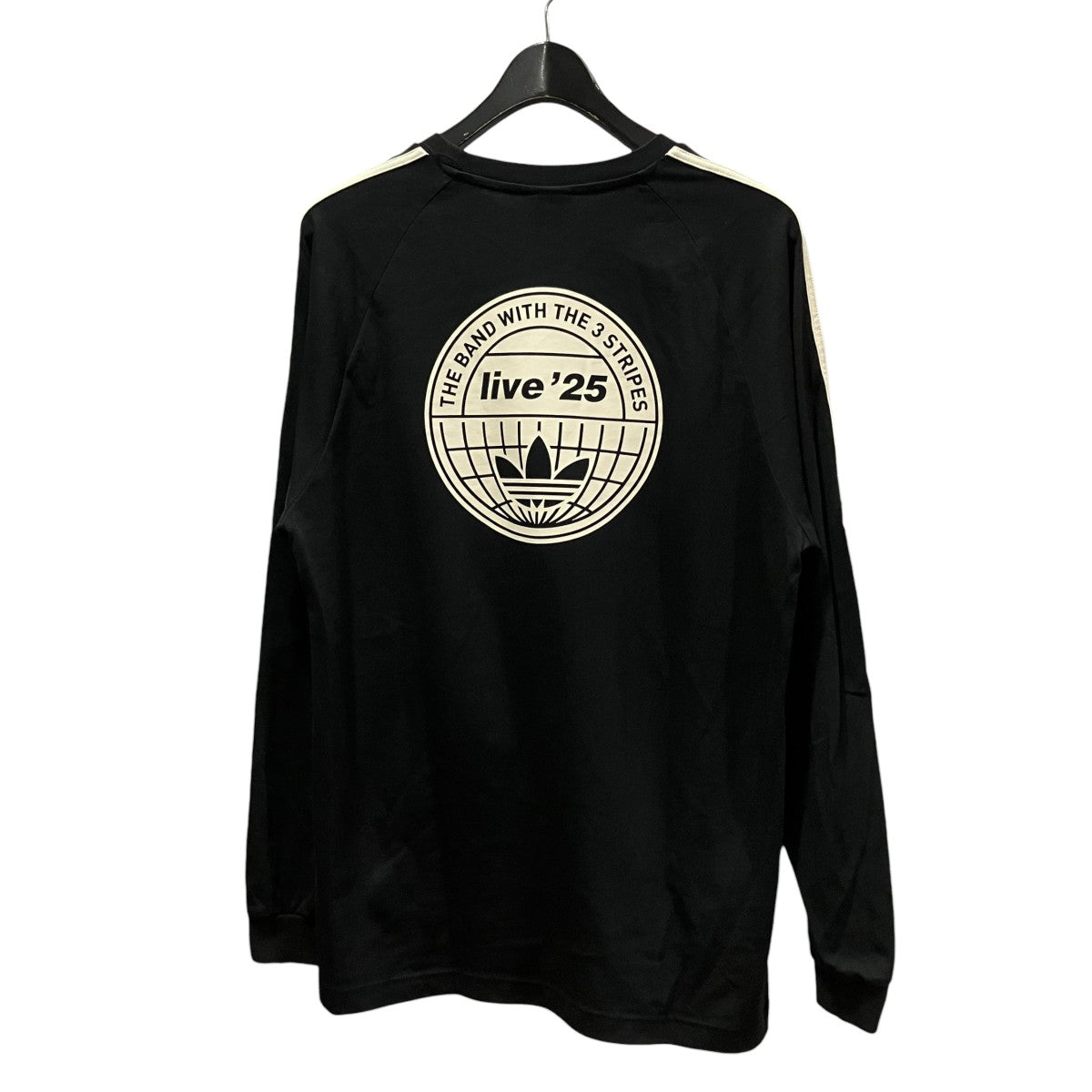 adidas×oasis スリーストライプス長袖TシャツKT3428 古着・中古-2枚目のアイテム画像