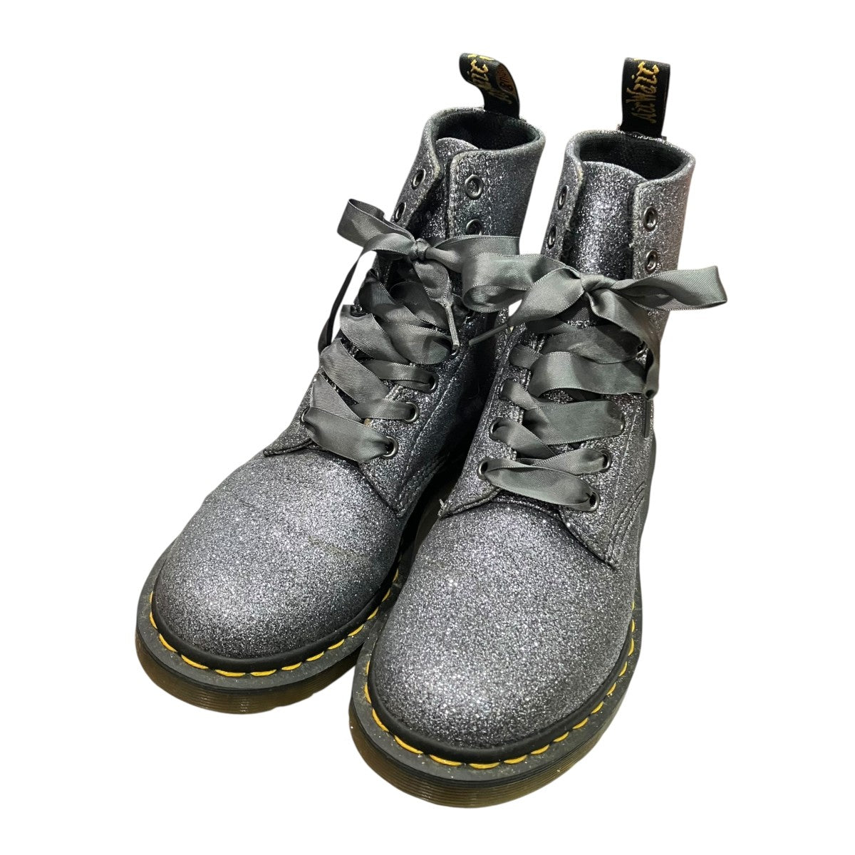 Dr．Martens pascal glitter8ホールグリッターブーツ 古着・中古-1枚目のアイテム画像