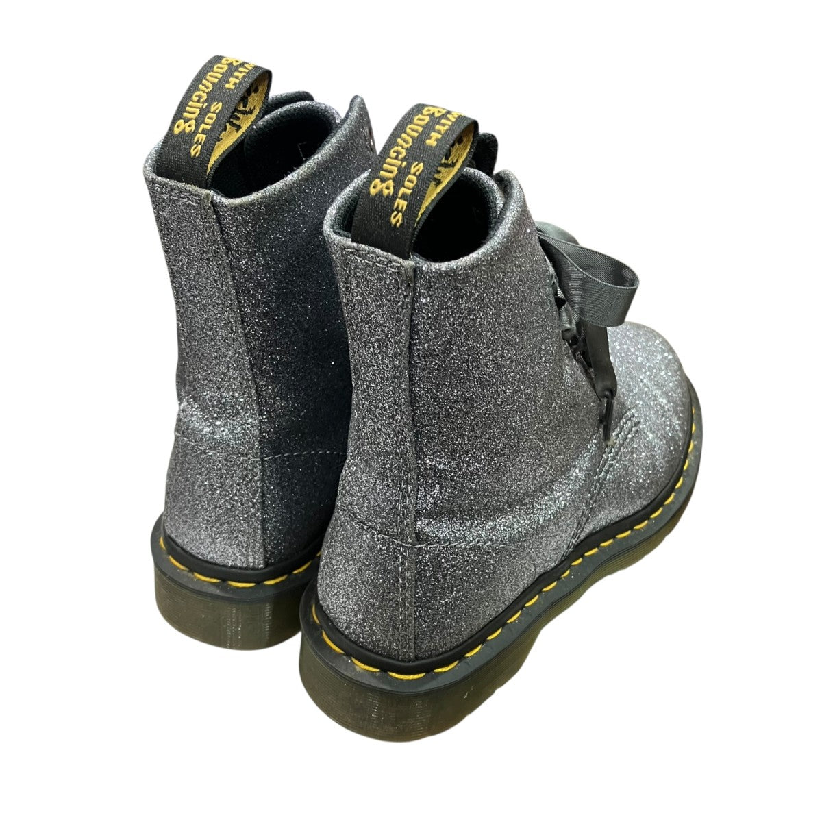 Dr．Martens pascal glitter8ホールグリッターブーツ 古着・中古-2枚目のアイテム画像