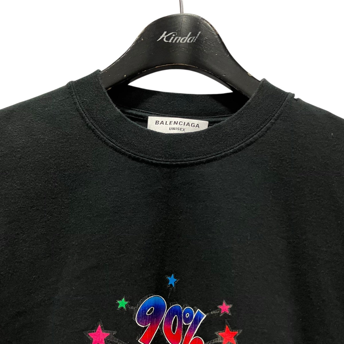 BALENCIAGA ダメージ加工プリントTシャツ612964 TMVH3 古着・中古-3枚目のアイテム画像