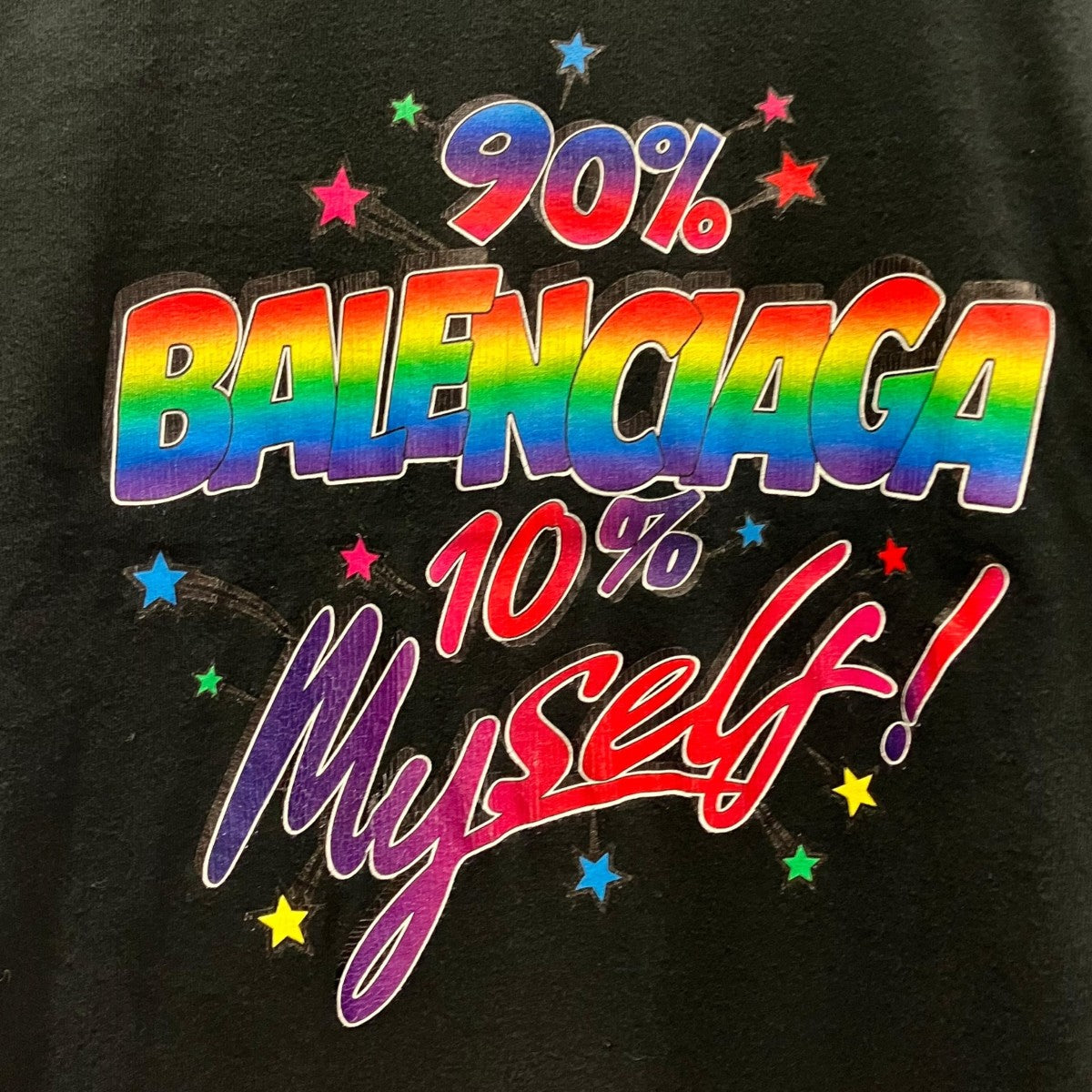 BALENCIAGA ダメージ加工プリントTシャツ612964 TMVH3 古着・中古-5枚目のアイテム画像
