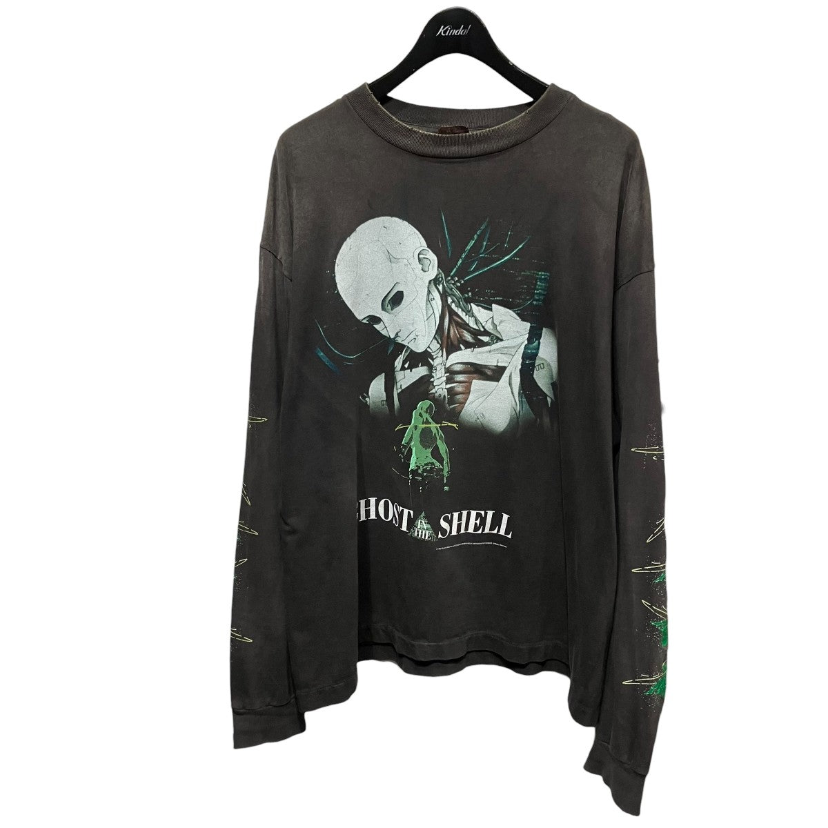 SAINT MICHAEL GS LS TEE GITSヴィンテージ加工長袖TシャツSM-YS1-0000-C33 古着・中古-1枚目のアイテム画像