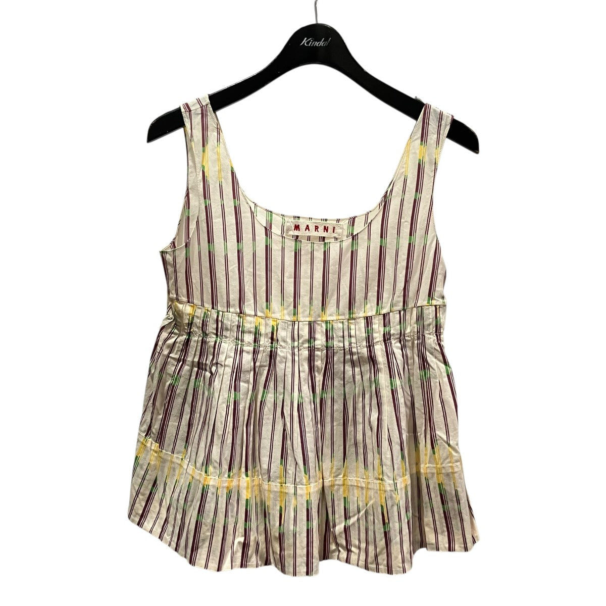 MARNI ストライプノースリーブトップ 古着・中古-1枚目のアイテム画像
