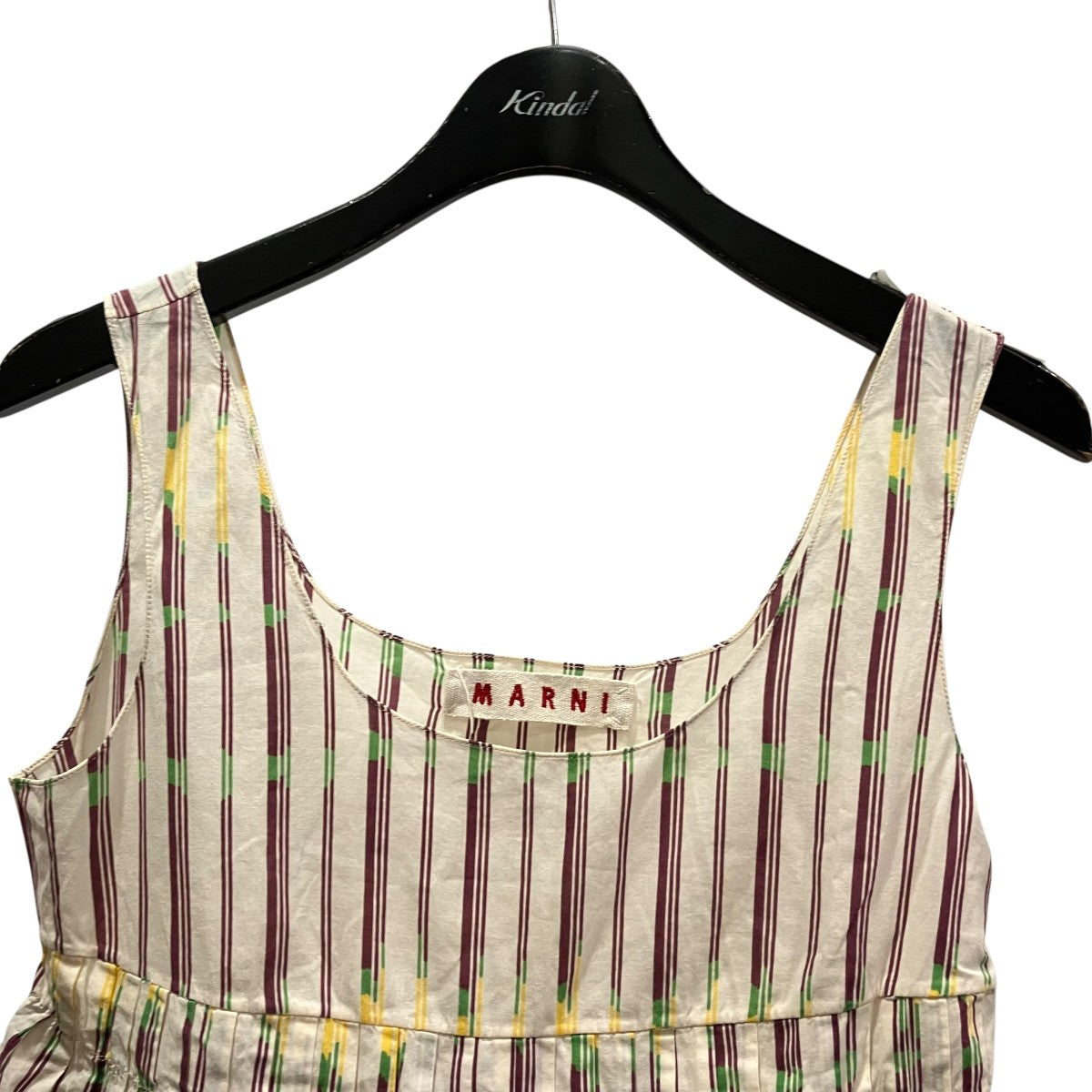 MARNI ストライプノースリーブトップ 古着・中古-3枚目のアイテム画像