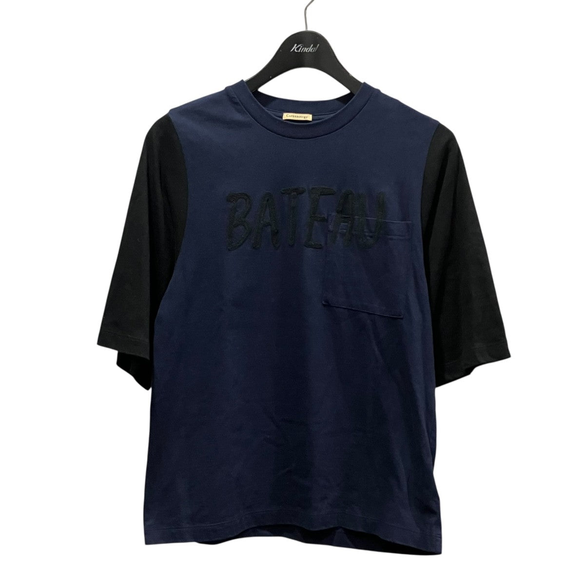 Curensology CLBATEAUTee切替刺繍TシャツCL406134ER 古着・中古-1枚目のアイテム画像