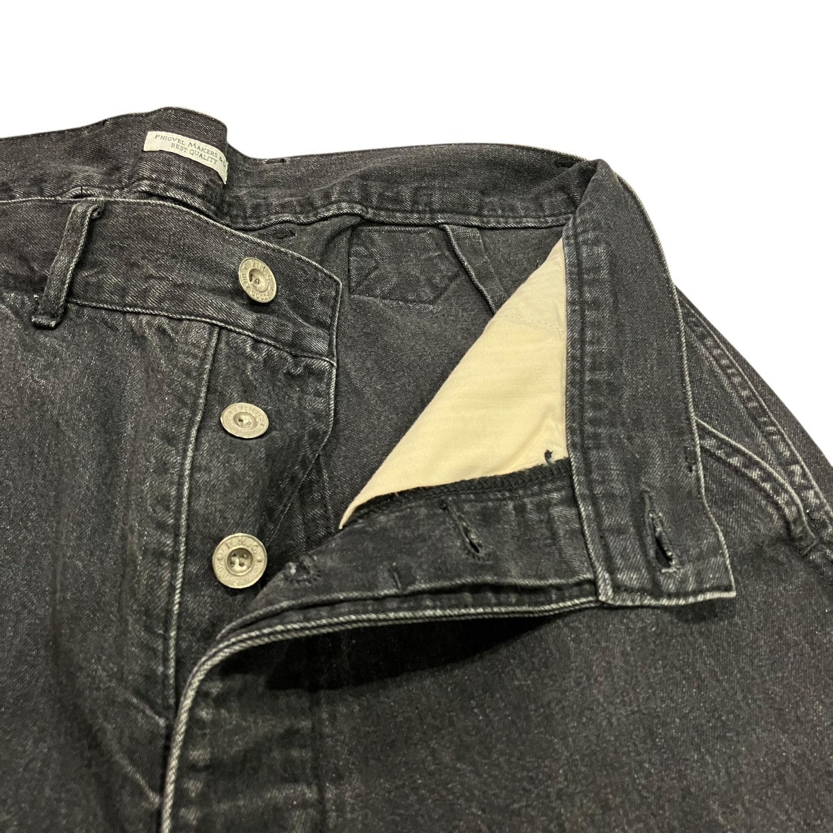 PHIGVEL Mil Trousers Fade BlackデニムパンツPMAM-PT11 古着・中古-3枚目のアイテム画像