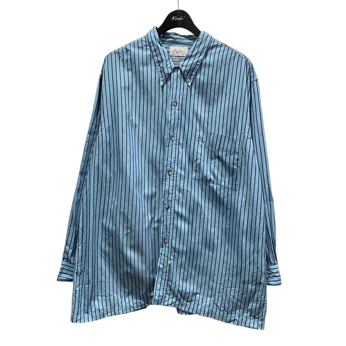 Marvine Pontiak Shirt Makers ストライプシャツ 古着・中古-1枚目のアイテム画像