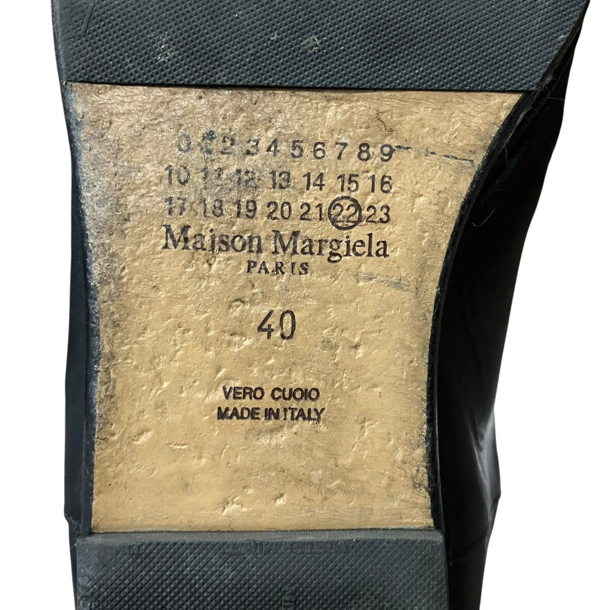 Maison Margiela Tabi Babouche足袋レザーシューズ 古着・中古-6枚目のアイテム画像