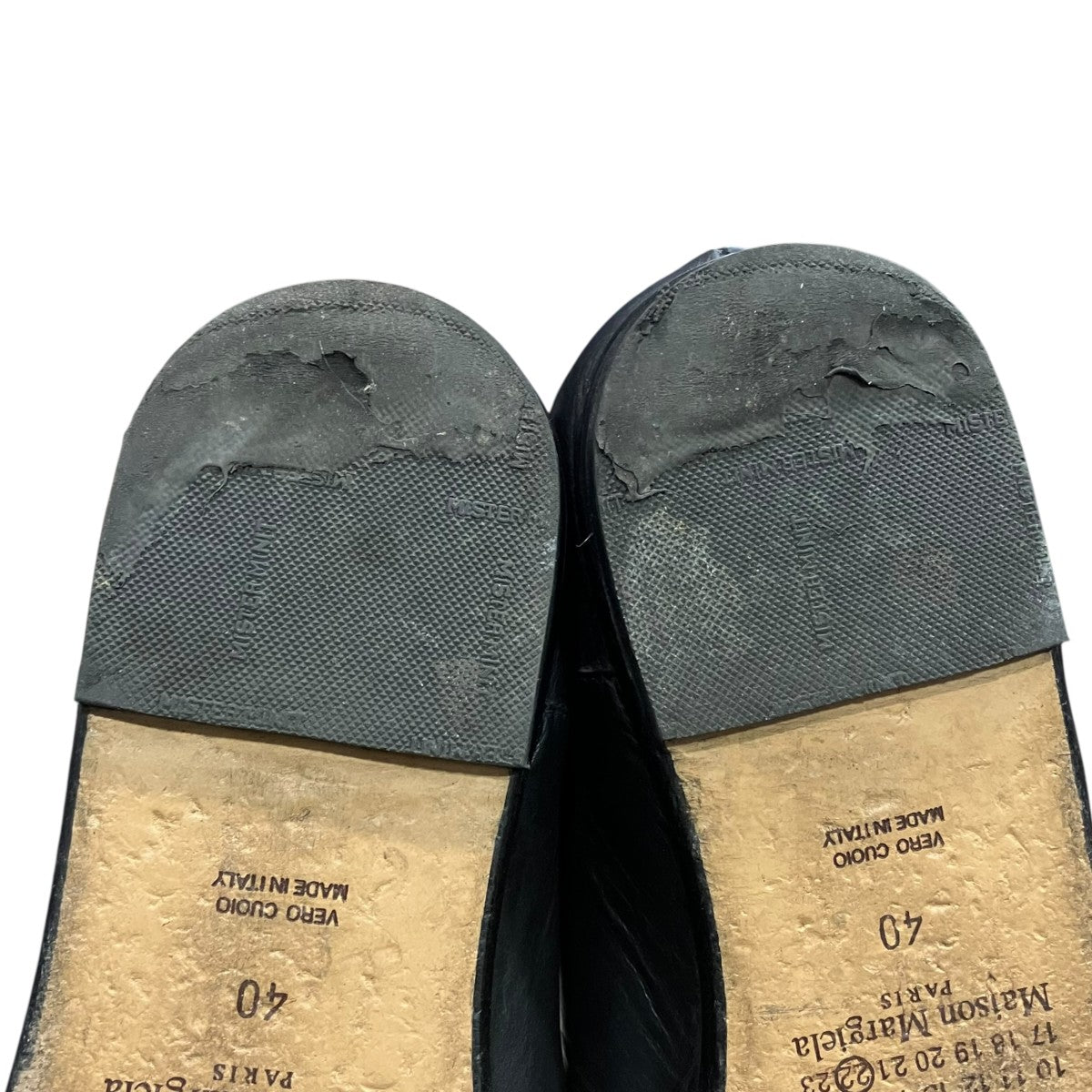 Maison Margiela Tabi Babouche足袋レザーシューズ 古着・中古-8枚目のアイテム画像