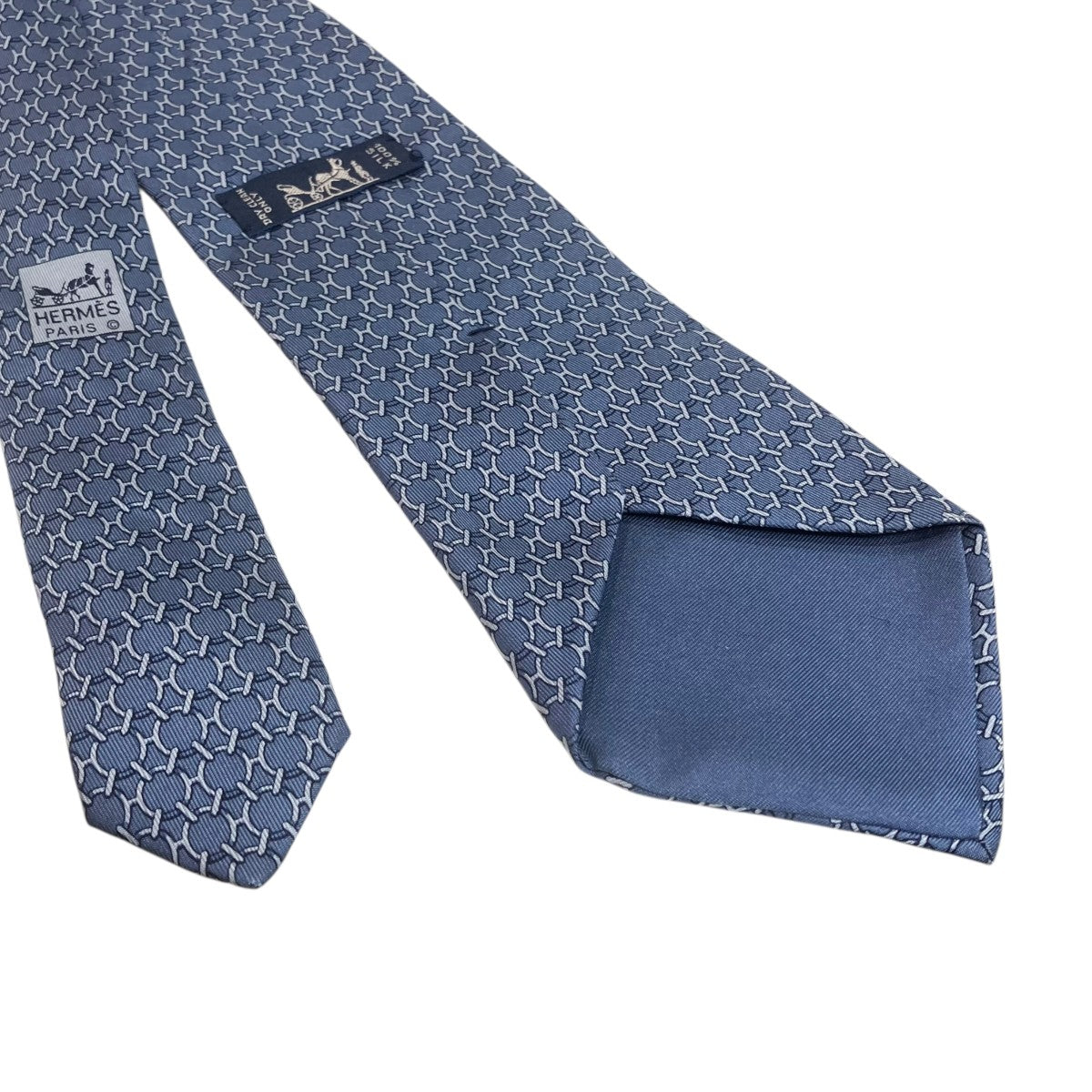 HERMES 総柄シルクネクタイ 古着・中古-3枚目のアイテム画像