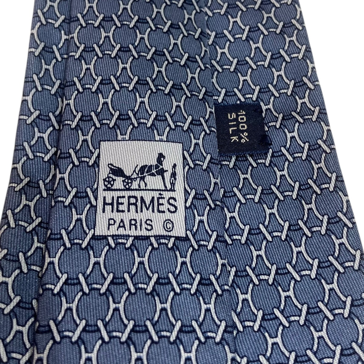 HERMES 総柄シルクネクタイ 古着・中古-5枚目のアイテム画像