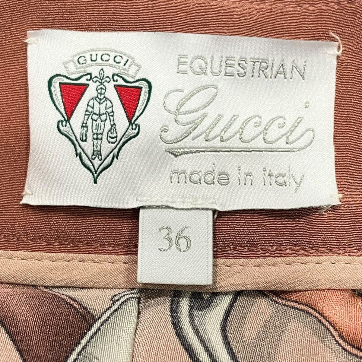 GUCCI 総柄シルクスカート391005 古着・中古-5枚目のアイテム画像
