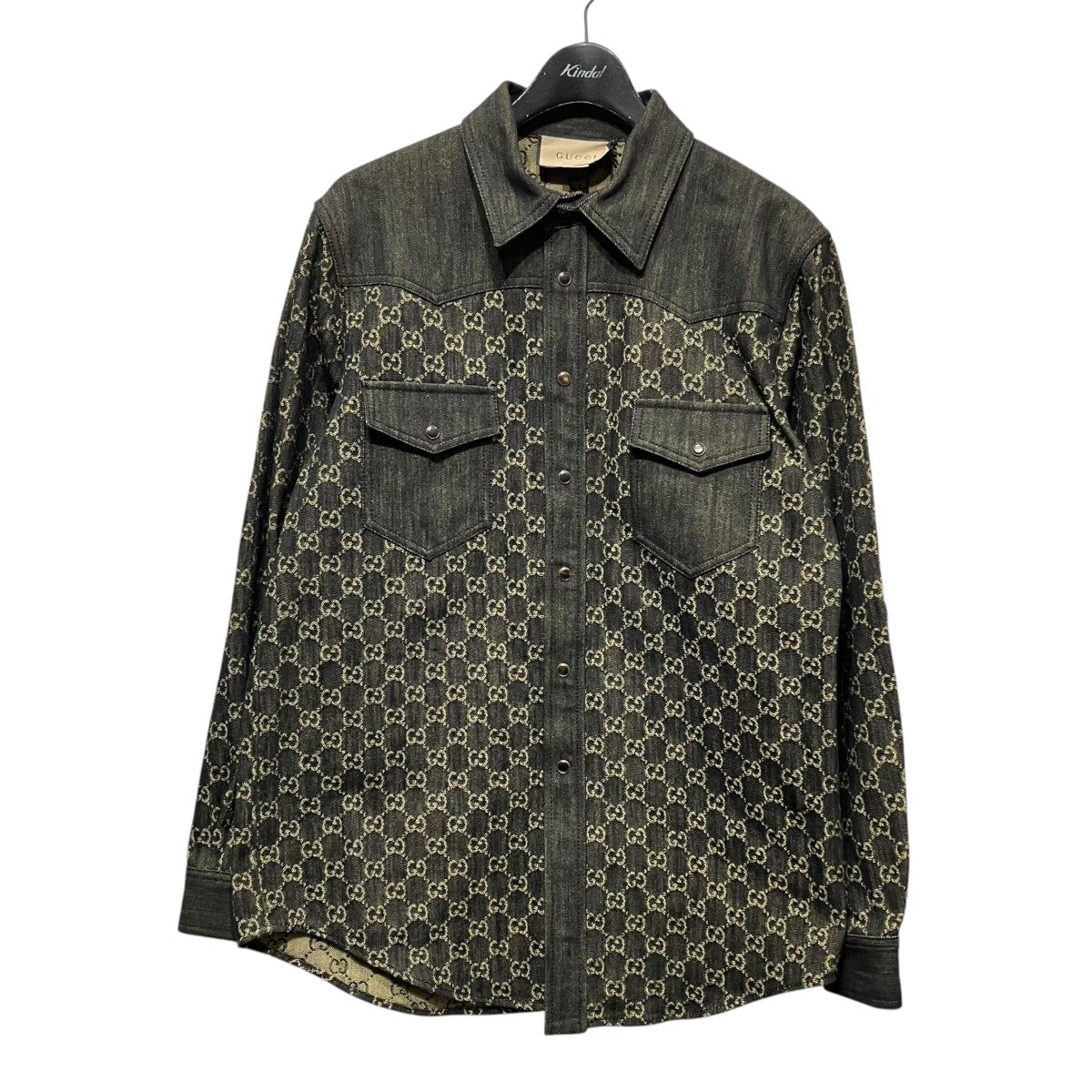 GUCCI GGジャガードデニムシャツ669613 古着・中古-1枚目のアイテム画像