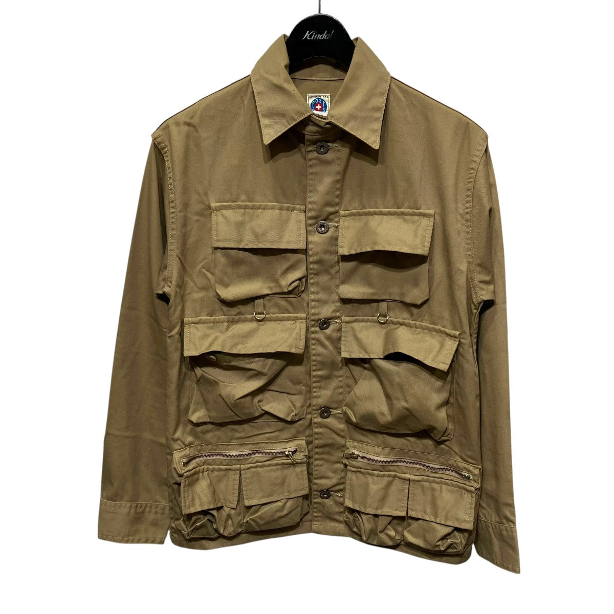 POST O’ALLS×BEAMS PLUS Deschutes Jacketフィッシングジャケット38-18-3030-133 古着・中古-1枚目のアイテム画像
