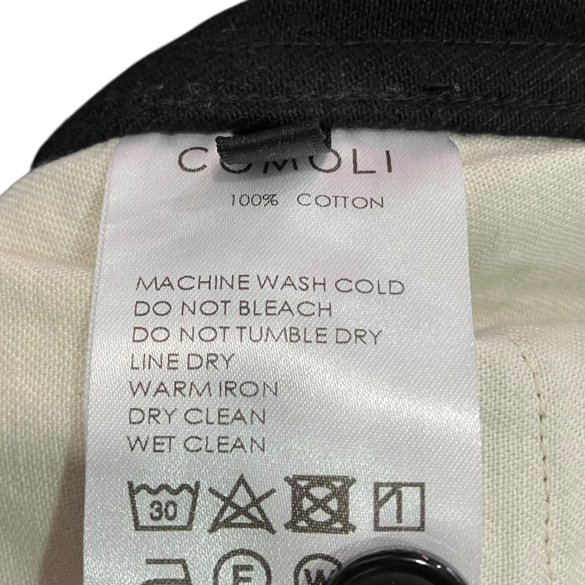 COMOLI 25SSベルテッドデニムパンツB01-03001 古着・中古-7枚目のアイテム画像