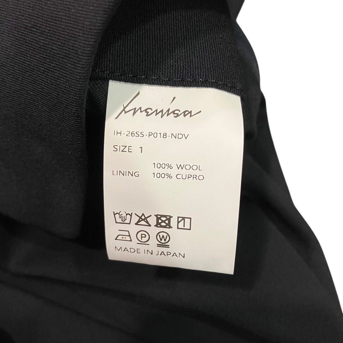 IRENISA(イレニサ) 26SSスラックスIH-26SS-P018-NDV IH-26SS-P018-NDV