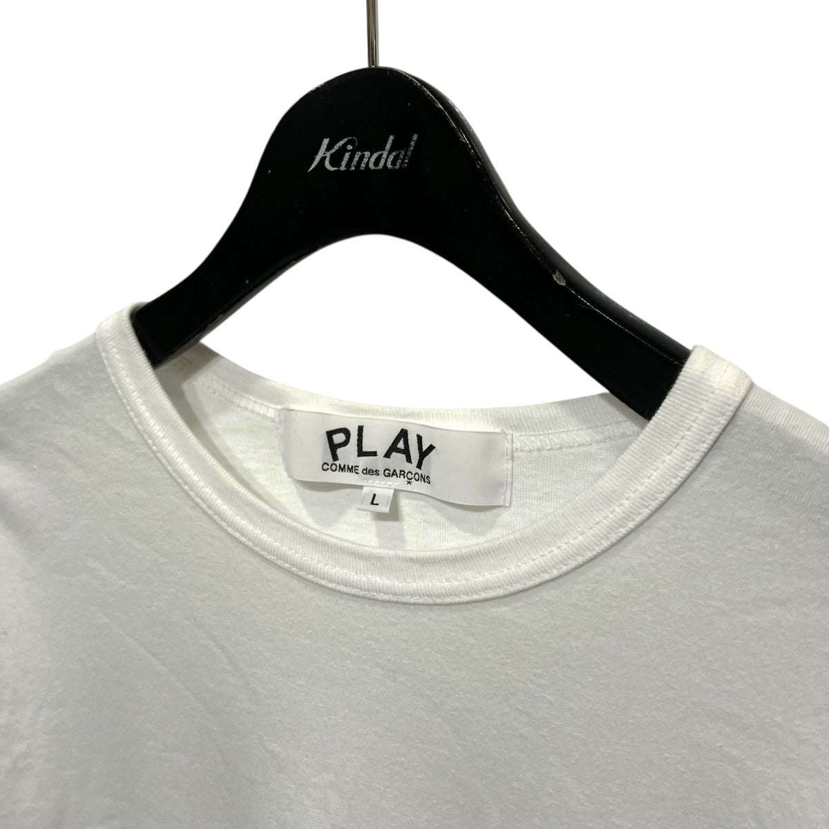 PLAY COMME des GARCONS ハートロゴ刺繍長袖TシャツAX-T120 古着・中古-3枚目のアイテム画像