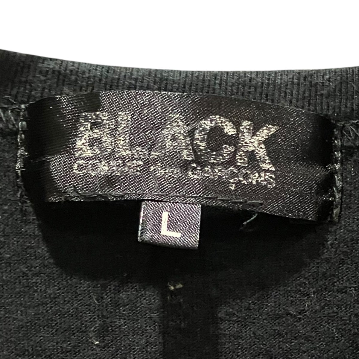 BLACK COMME des GARCONS フリルローズTシャツ1L-T011 古着・中古-5枚目のアイテム画像