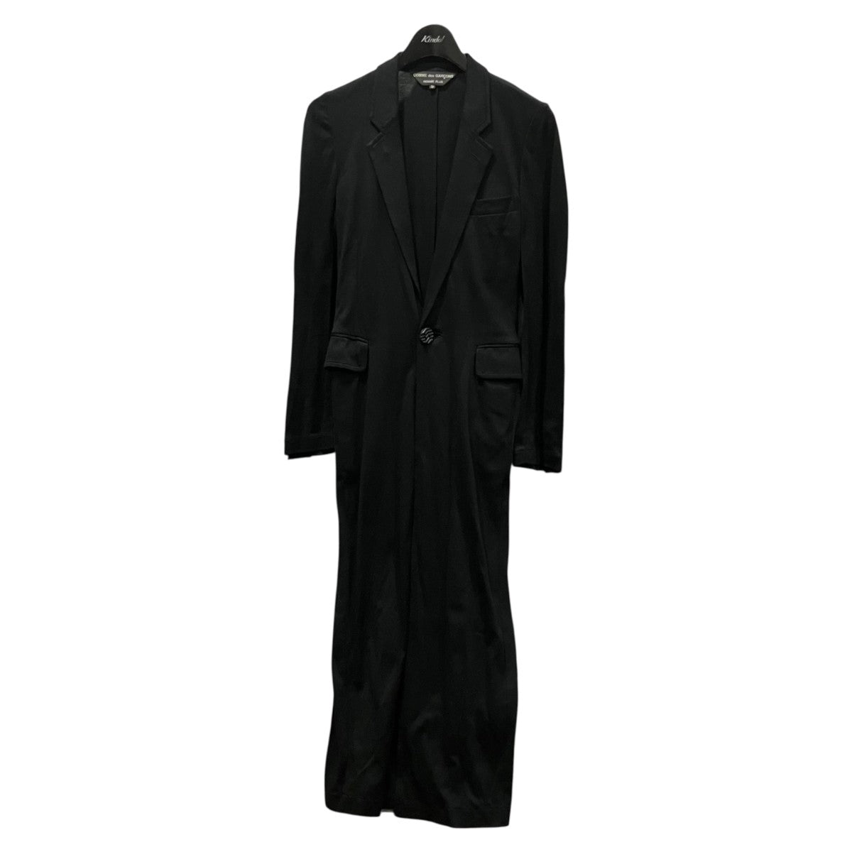 COMME des GARCONS HOMME PLUS タイヤボタンロングジャージーコートPK-J074 古着・中古-1枚目のアイテム画像
