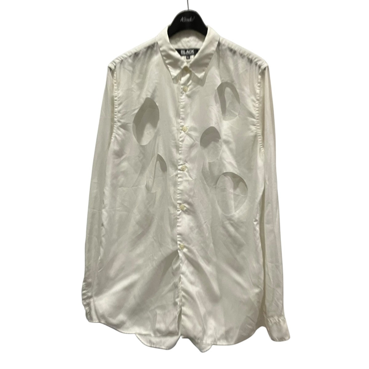 BLACK COMME des GARCONS カットアウトシャツ1C-B009 古着・中古-1枚目のアイテム画像