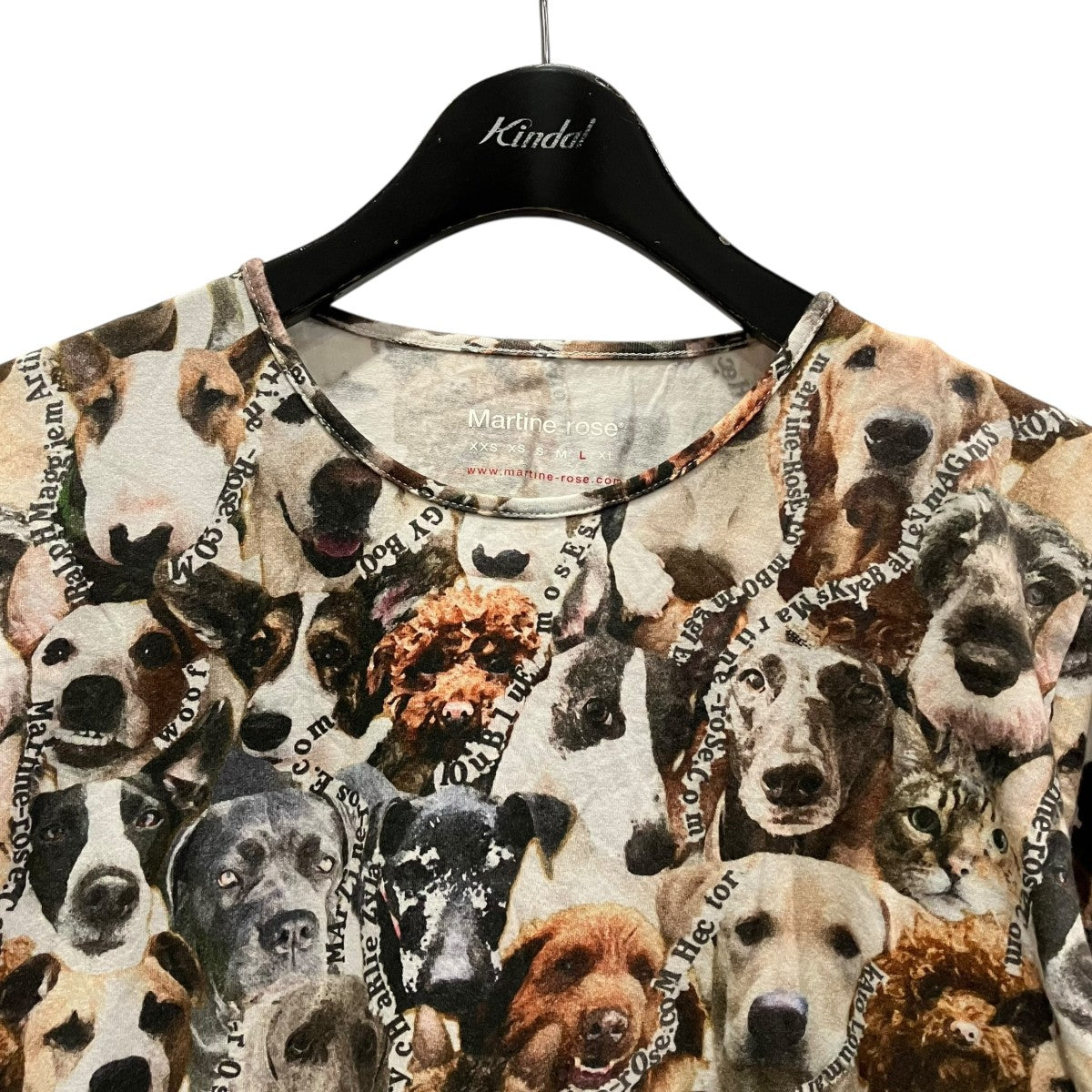 ドッグプリント長袖Tシャツ