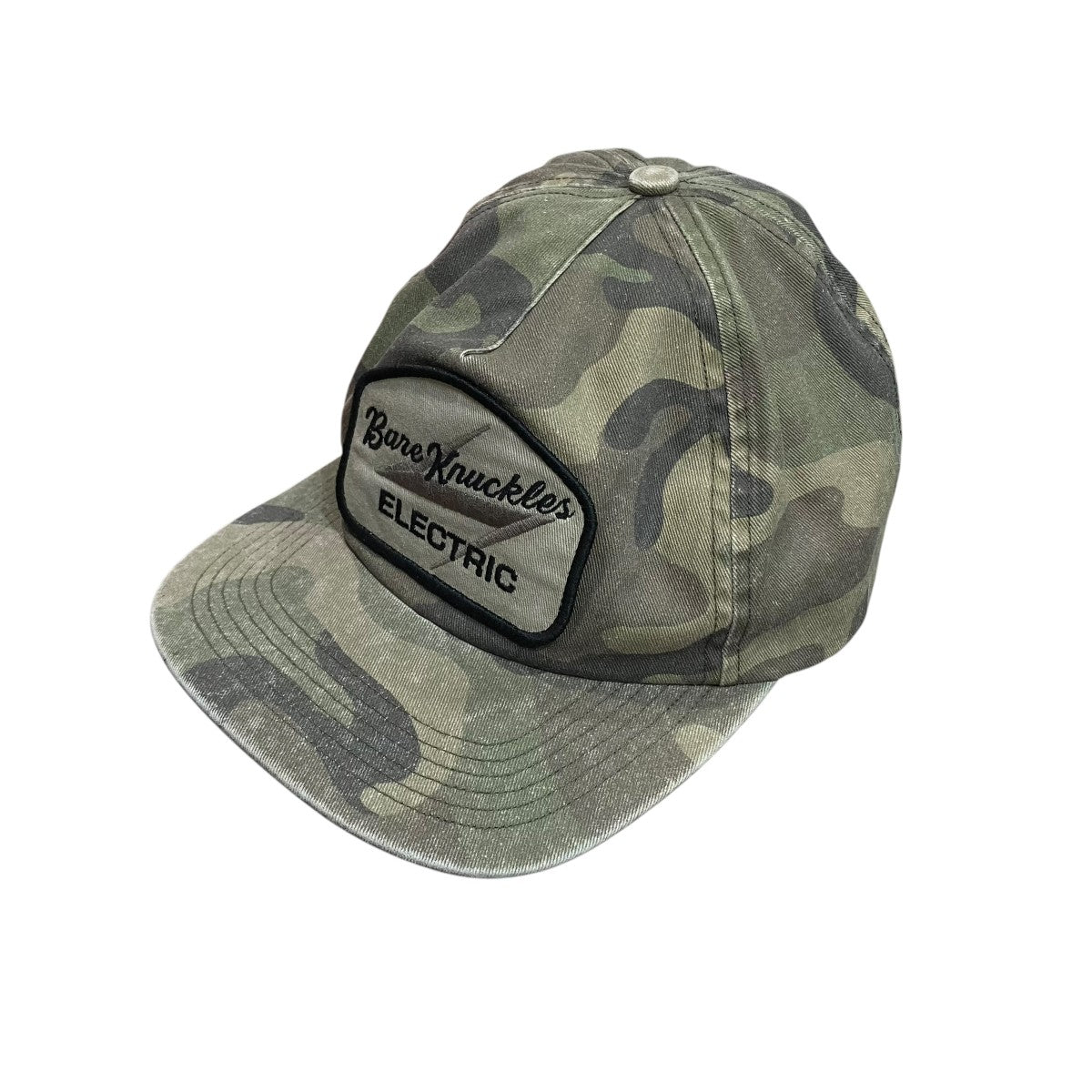 BARE KNUCKLES Electric Logo Camo Hatカモフラキャップ 古着・中古-1枚目のアイテム画像