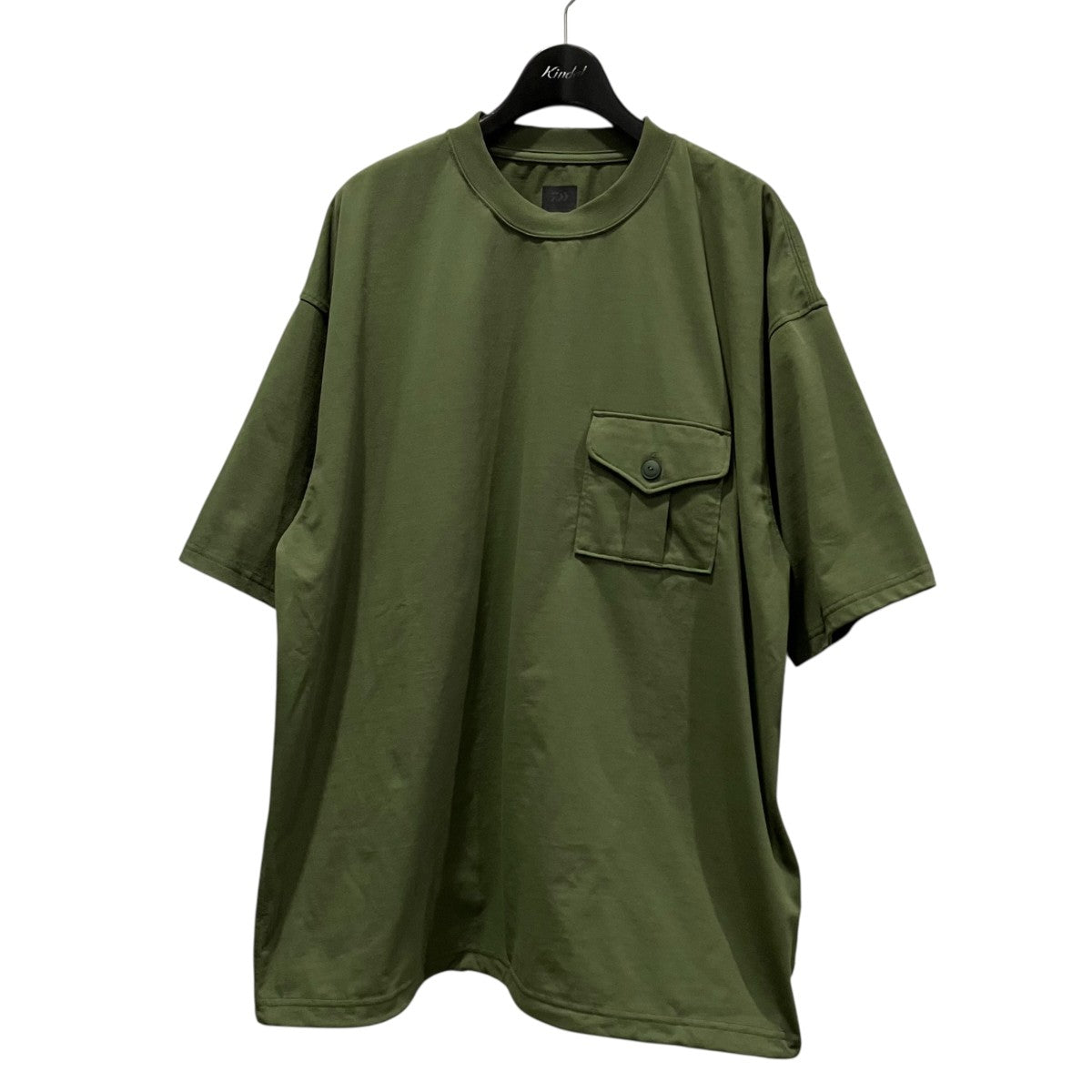 TECH TEE MIL POCKET CREW裾ドローコードポケットTシャツBE-36023