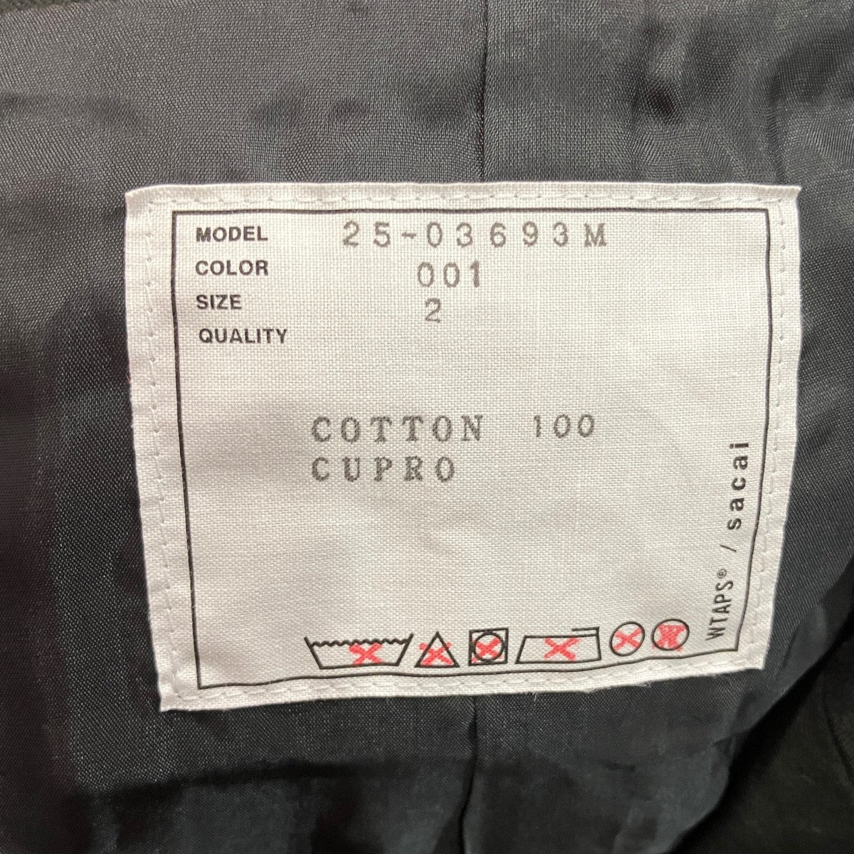 Cotton Back Satin Jacketコットンバックサテンジャケット25-03693M