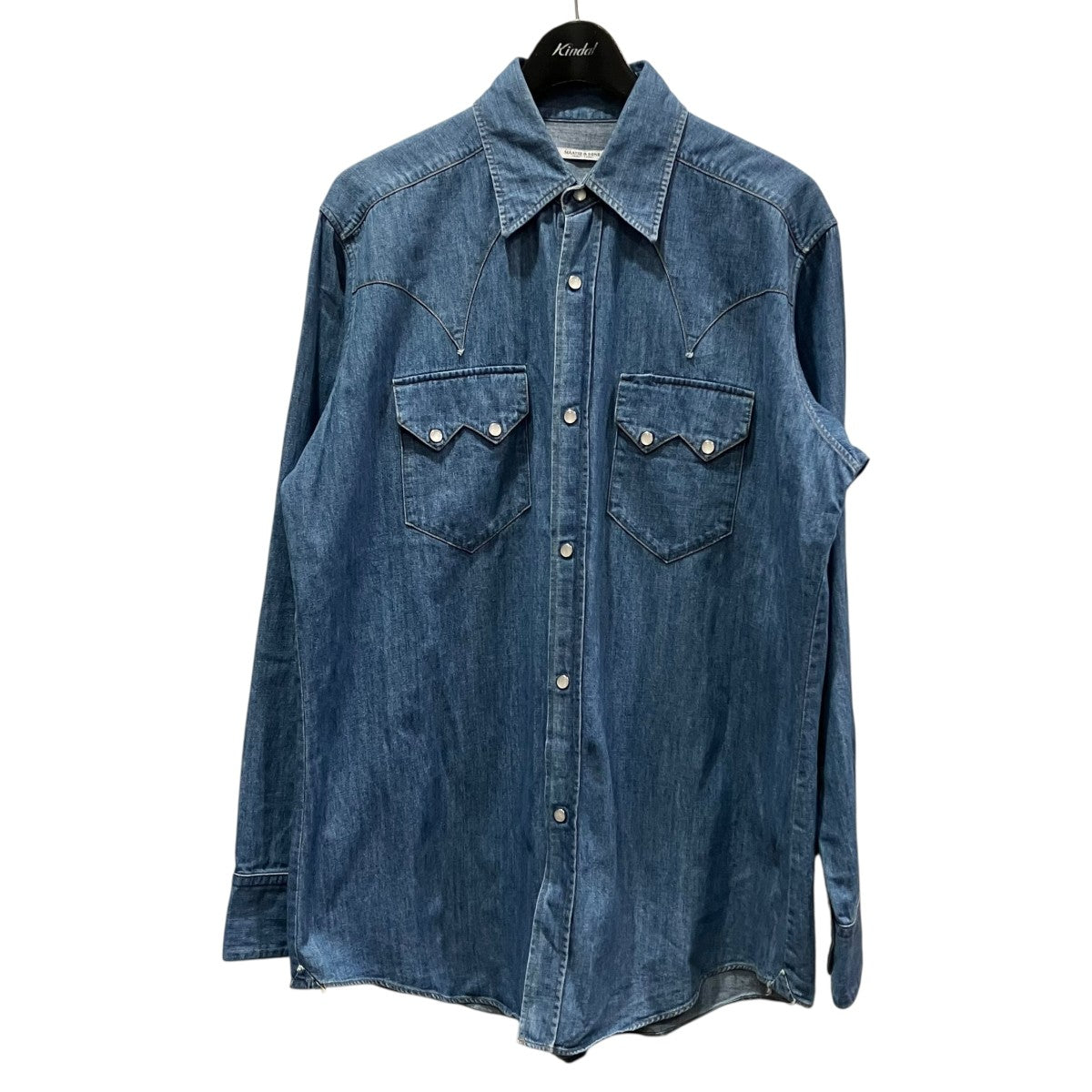 MAATEE＆SONS LIGHTOZ DENIM チグハグWESTERNデニムウエスタンシャツMT3303-0605 古着・中古-1枚目のアイテム画像
