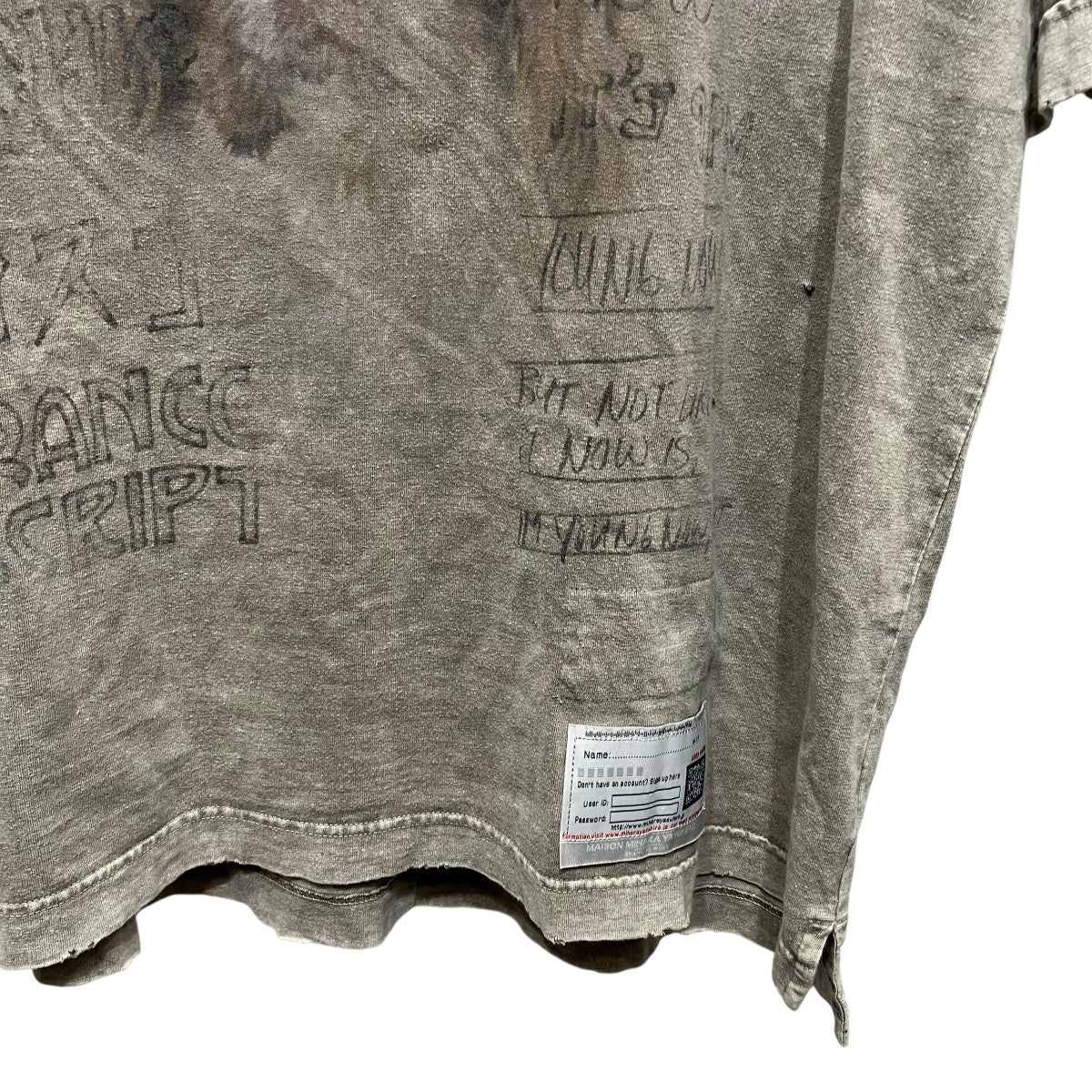 Maison MIHARA YASUHIRO ドッグプリントTシャツA12TS602 古着・中古-4枚目のアイテム画像