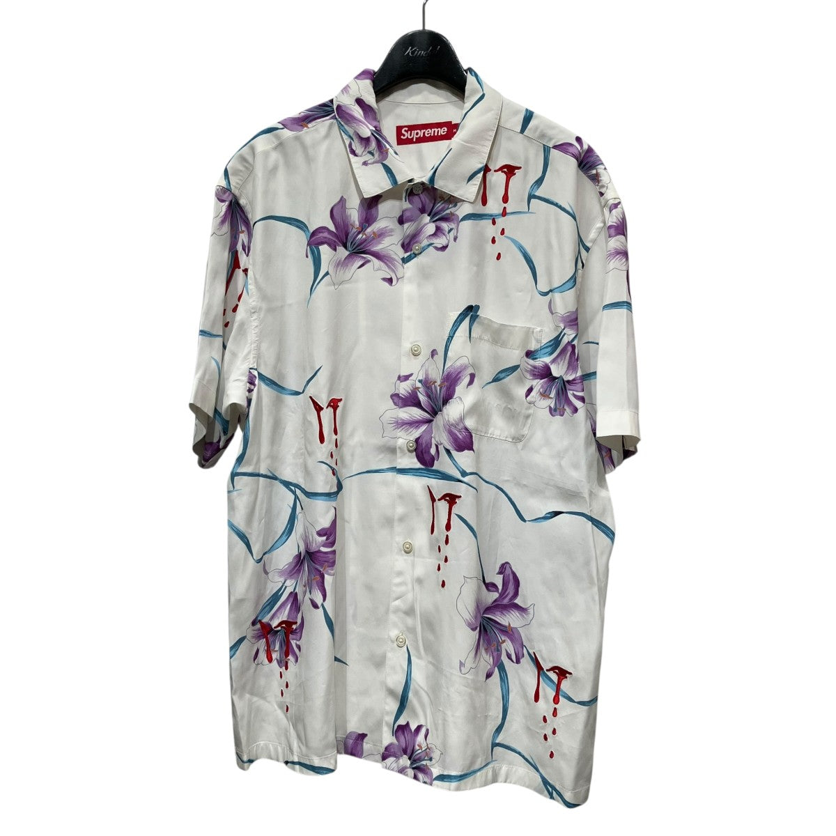 Supreme 26SSAOI Lilies S S Shirtアロハシャツ 古着・中古-1枚目のアイテム画像