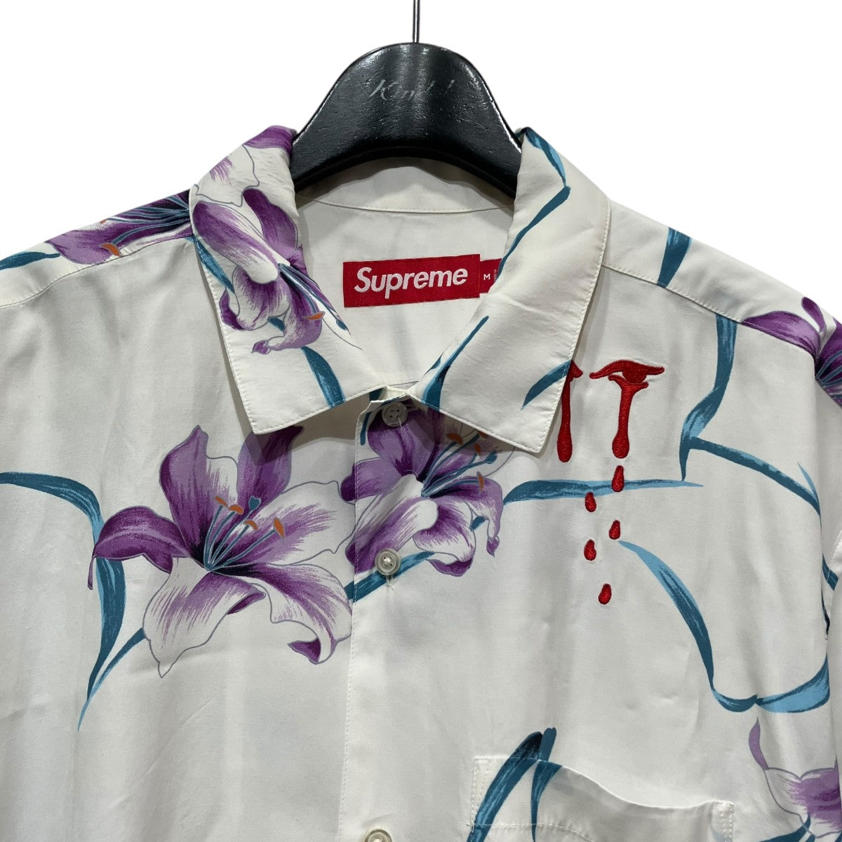 Supreme 26SSAOI Lilies S S Shirtアロハシャツ 古着・中古-3枚目のアイテム画像