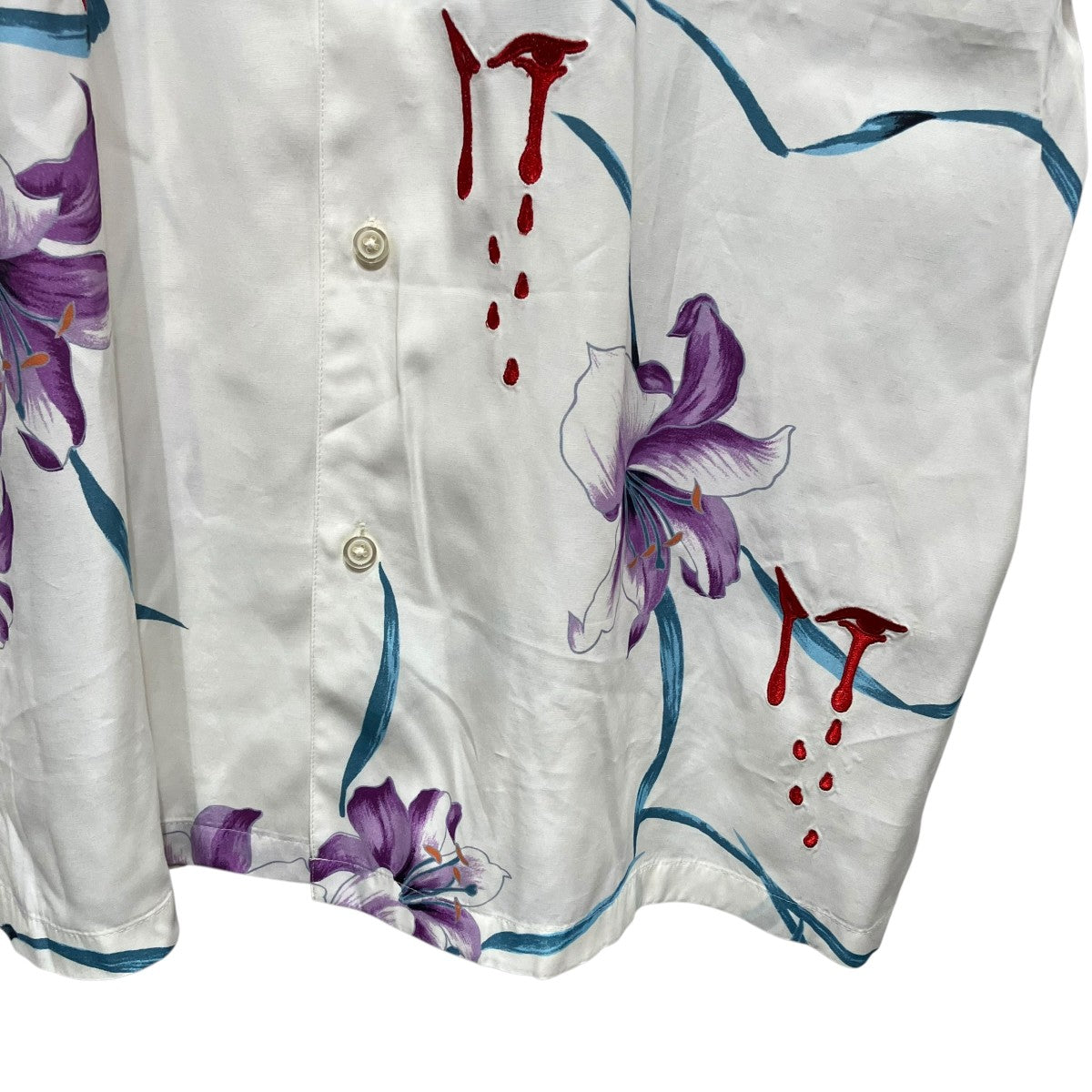 Supreme 26SSAOI Lilies S S Shirtアロハシャツ 古着・中古-4枚目のアイテム画像