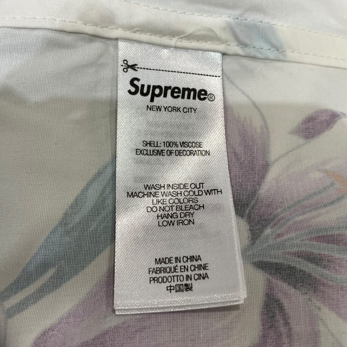 Supreme 26SSAOI Lilies S S Shirtアロハシャツ 古着・中古-6枚目のアイテム画像