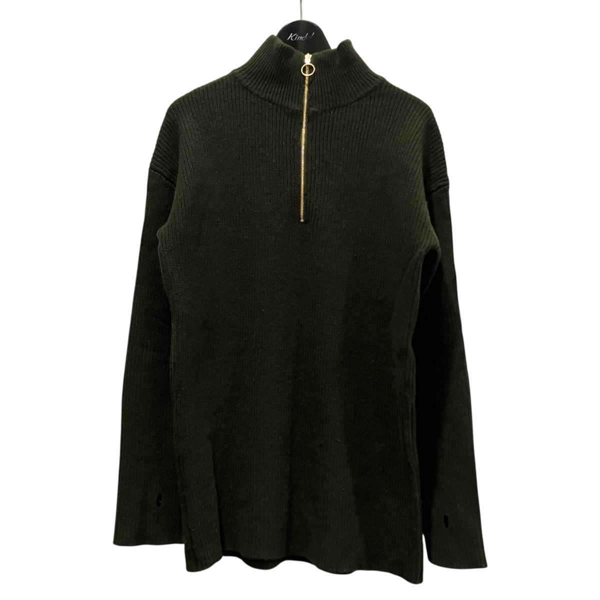 ウールカシミヤハーフジップニット8613-105-0017