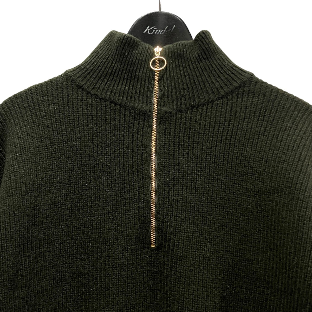 ウールカシミヤハーフジップニット8613-105-0017