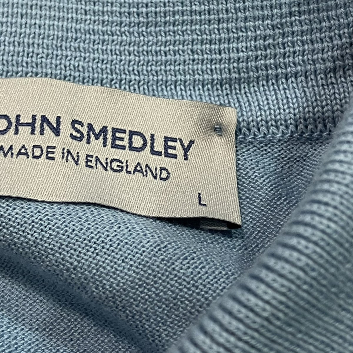 JOHN SMEDLEY 半袖ニットポロシャツ 古着・中古-4枚目のアイテム画像
