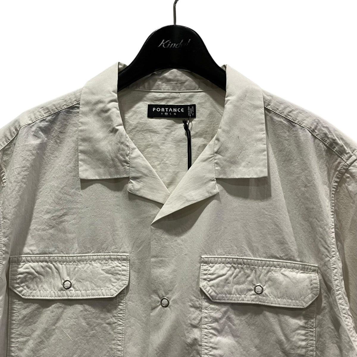 PORTANCE O C STRIPE WORK SHIRT半袖ワークシャツPC01C009-SH02 古着・中古-3枚目のアイテム画像