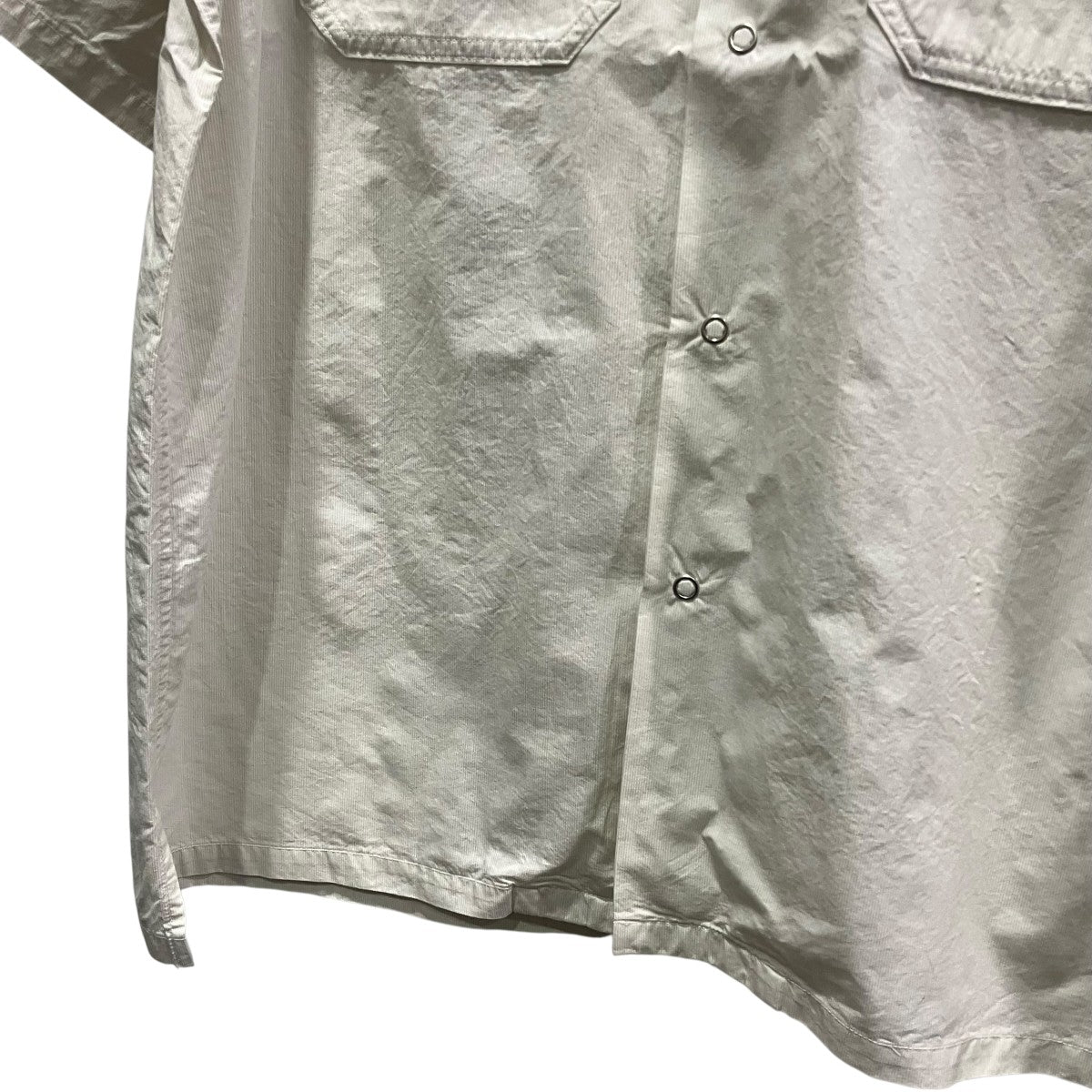 PORTANCE O C STRIPE WORK SHIRT半袖ワークシャツPC01C009-SH02 古着・中古-4枚目のアイテム画像
