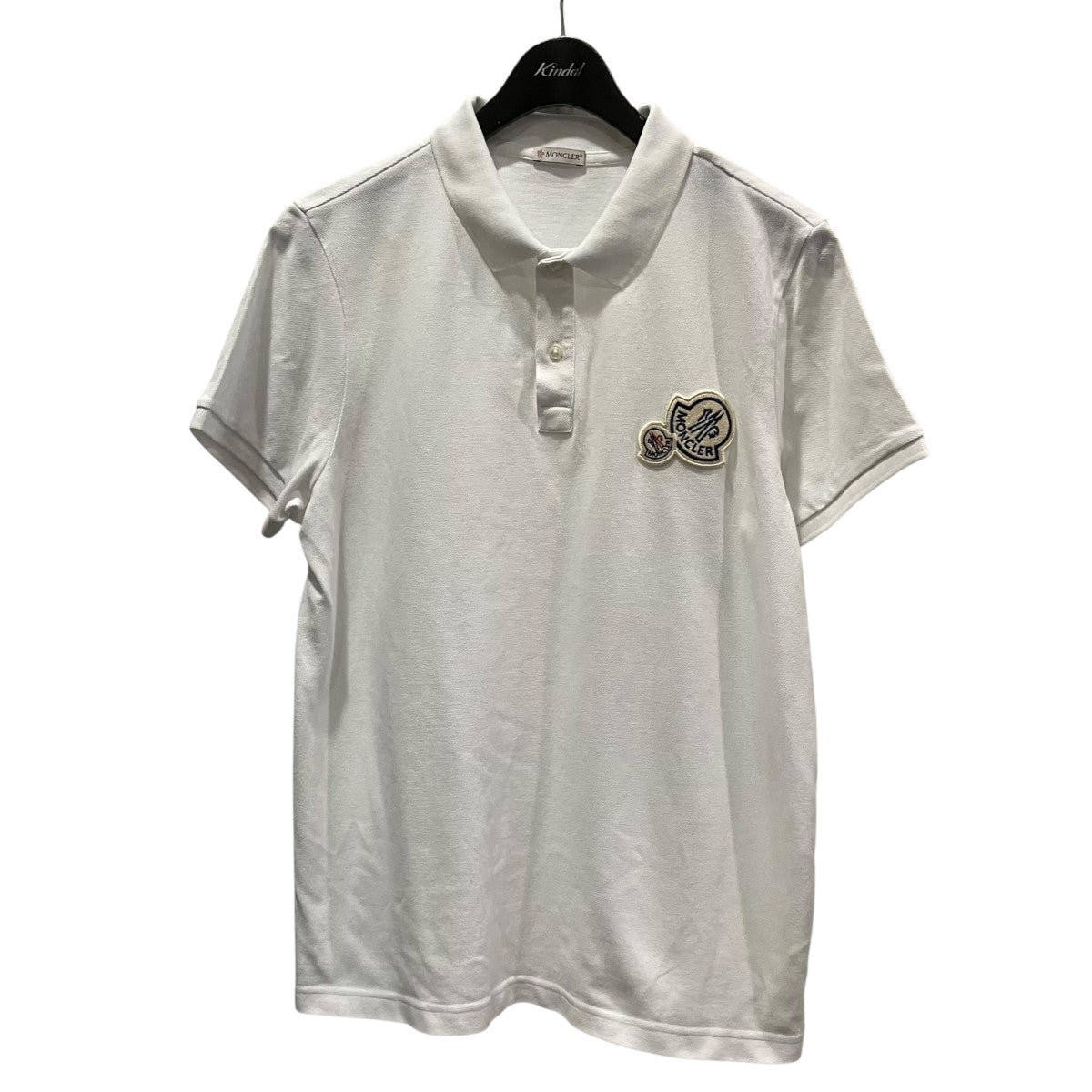 MONCLER ダブルワッペン半袖ポロシャツD10918304200 古着・中古-1枚目のアイテム画像