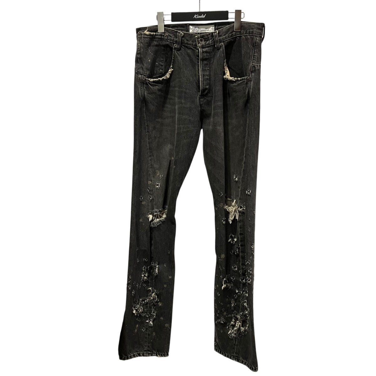 DAIRIKU Super Damage Wide Denim Pantsダメージ加工デニムパンツ24AW D-9 古着・中古-1枚目のアイテム画像