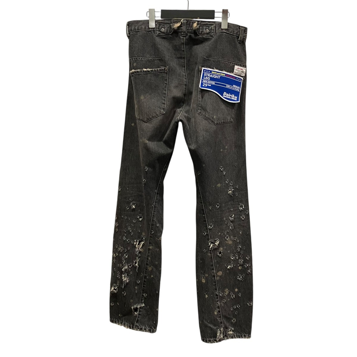 DAIRIKU Super Damage Wide Denim Pantsダメージ加工デニムパンツ24AW D-9 古着・中古-2枚目のアイテム画像