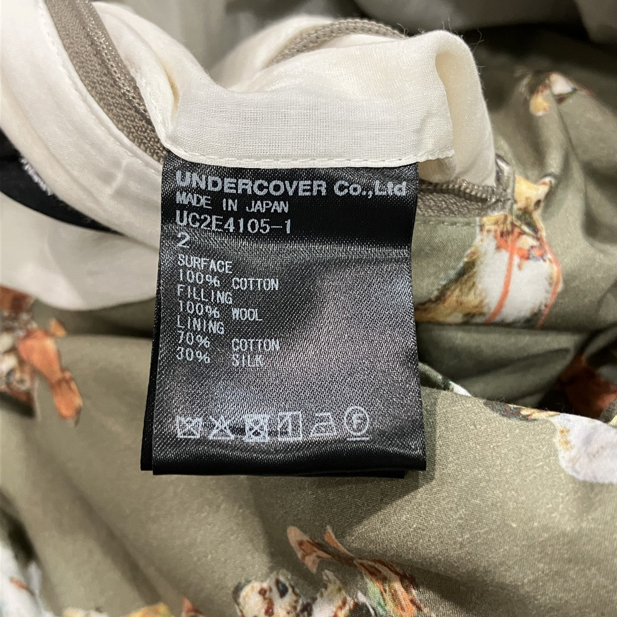 総柄中綿3BジャケットUC2E4105-1