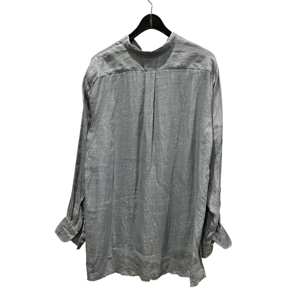 26SSフリンジSHIRTS ドゥルンの緯糸アムンゼンバンドカラーシャツMT6103-0610B