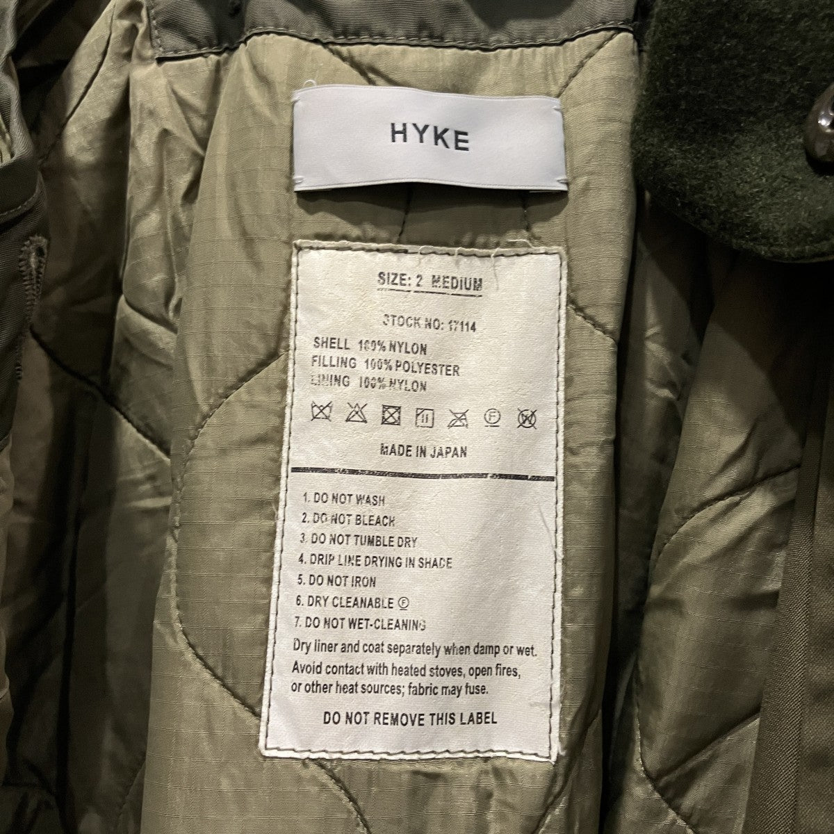 HYKE M65フィールドコート172-17114 033 古着・中古-5枚目のアイテム画像