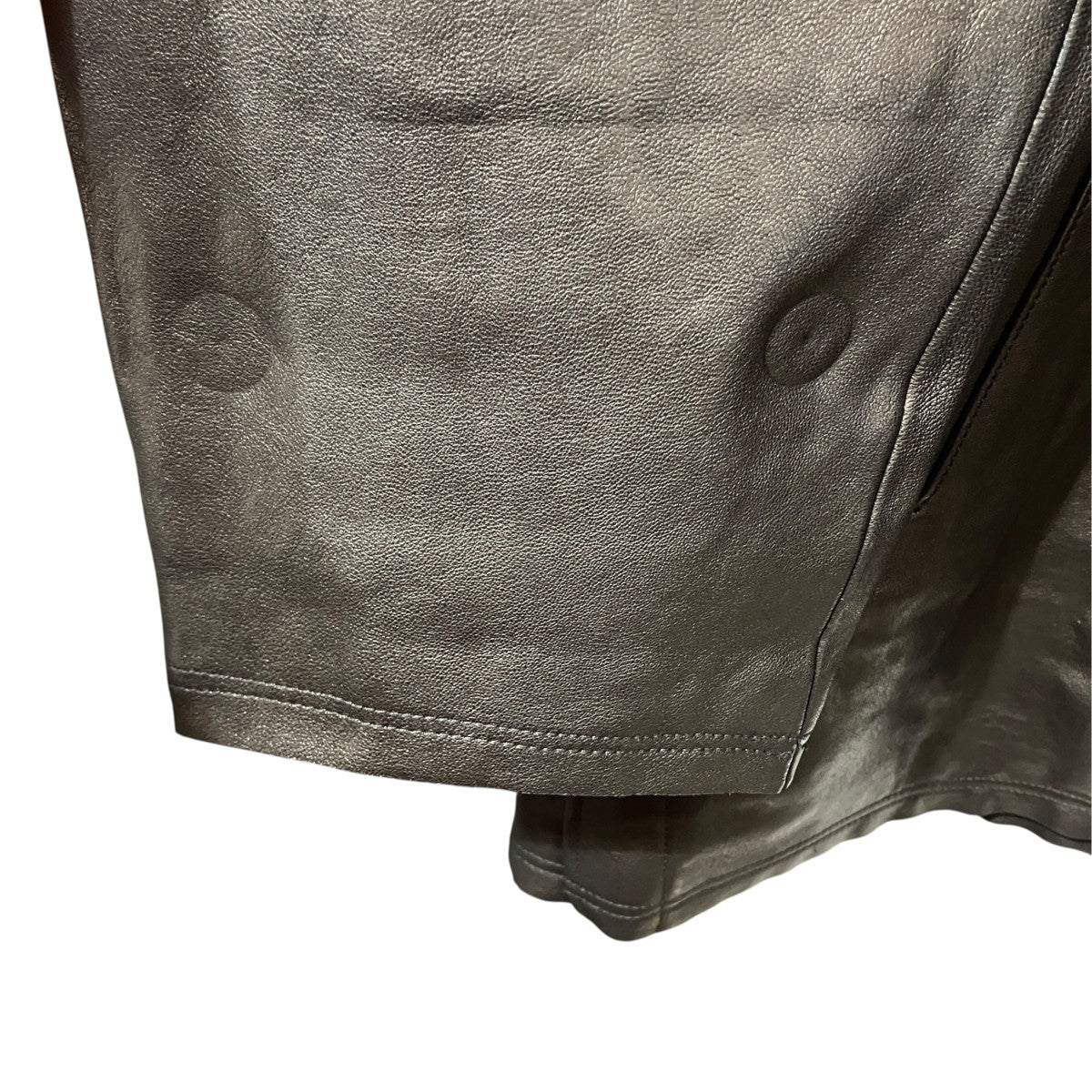 Cut-Off Leather Car CoatレザーカーコートYK22AW0401C