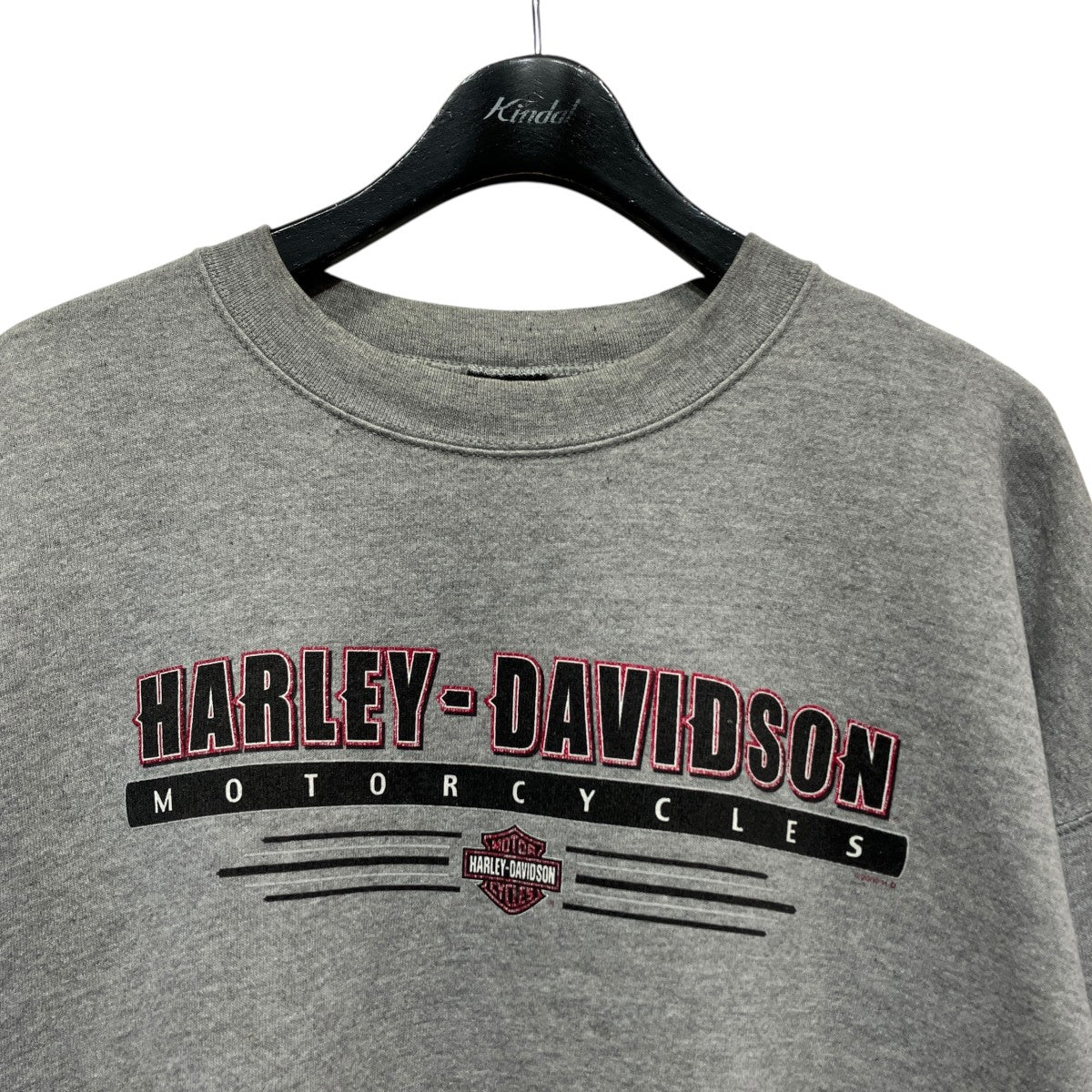 【ハーレーダビッドソン】プリントスウェット　トレーナー　XL グレー　00s p HARLEY-DAVIDSON(ハーレーダビッドソン) プリントスウェット グレー