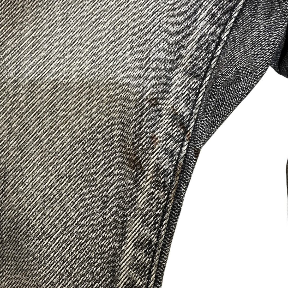 AGING BLACK DENIM STRAIGHT 5P PANTSダメージデニムパンツANC-PT35-C