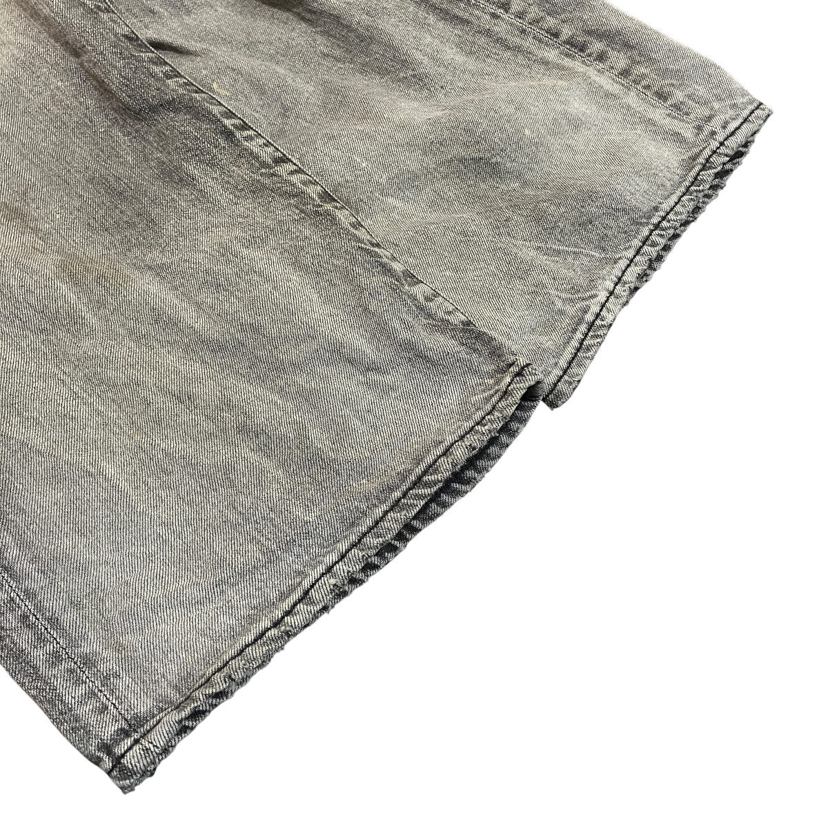 AGING BLACK DENIM STRAIGHT 5P PANTSダメージデニムパンツANC-PT35-C