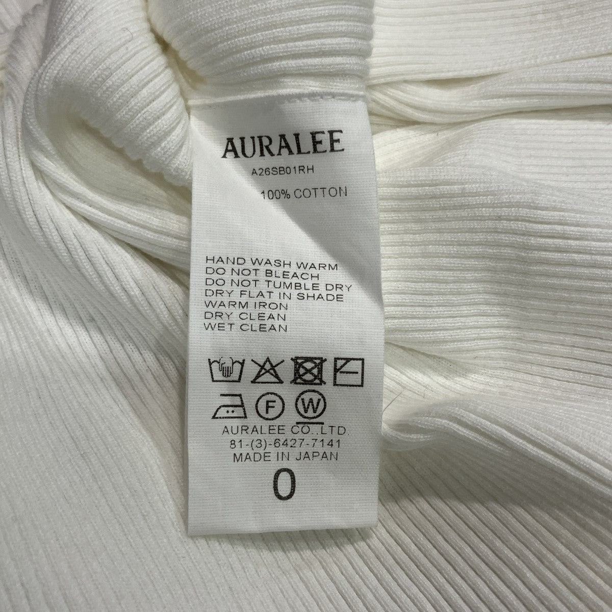AURALEE×Ron Herman 26SSギザボートネックA26SB01RH A26SB01RH